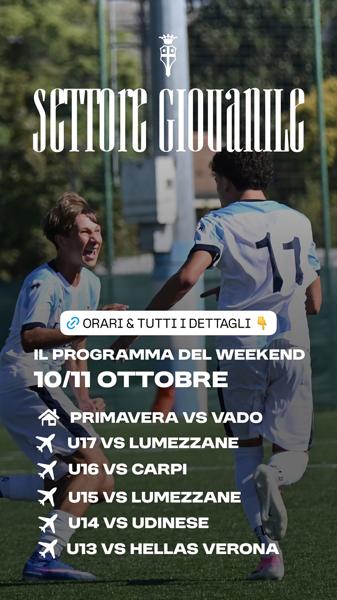 Settore Giovanile Treviso – Programma del Weekend