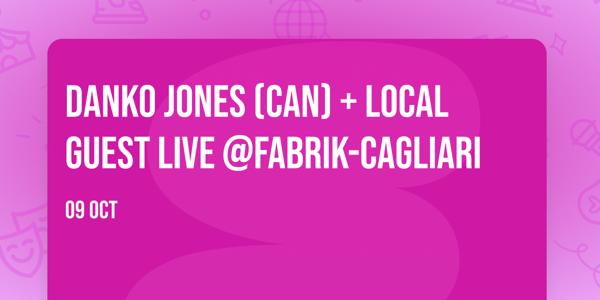DANKO JONES (Can) + local guest live @Fabrik-Cagliari