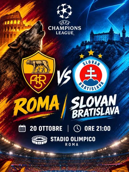 Roma vs Slovan Bratislava