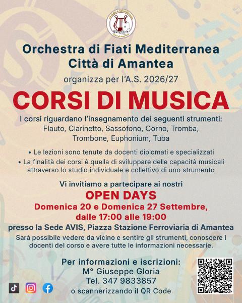 Open Days: Presentazione Corsi Musicali