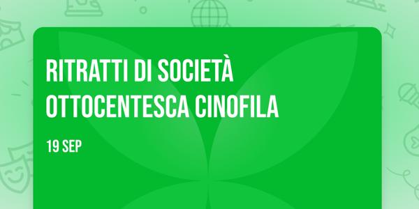 Ritratti di società ottocentesca cinofila