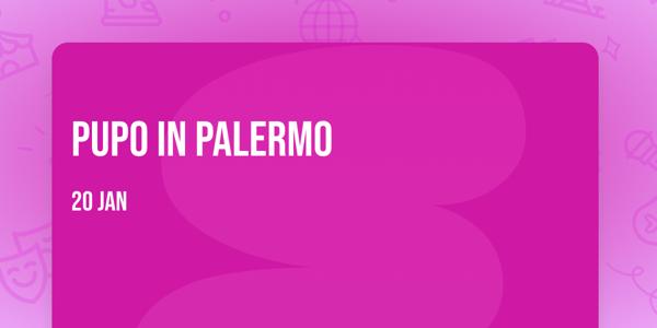 Pupo in Palermo