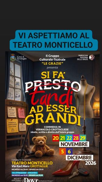 Si fa' presto tardi ad esser grandi