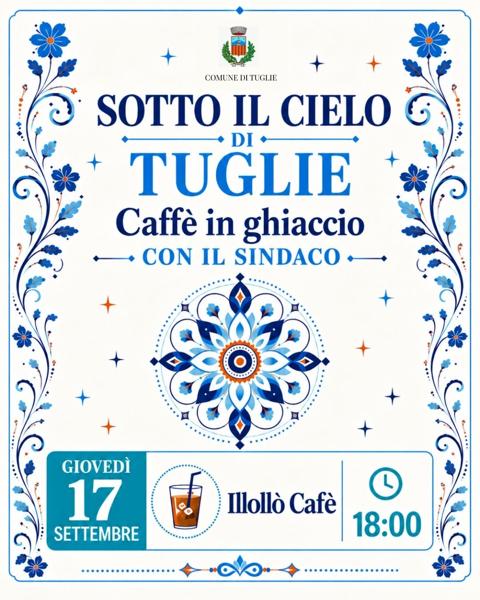 Caffè in ghiaccio con il Sindaco