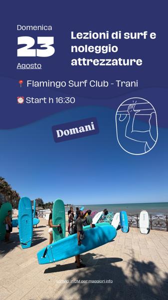 Lezioni di surf e noleggio attrezzature
