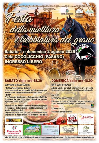 Festa della mietitura e trebbiatura del grano