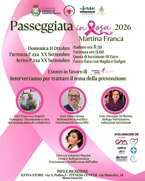 Passeggiata in Rosa 2026