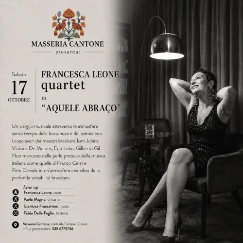 Francesca Leone quartet in "AQUELE ABRAÇO"
