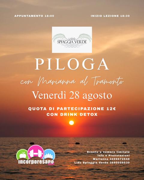 Piloga con Marianna al Tramonto