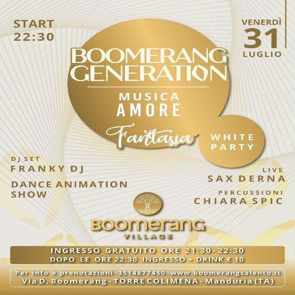 Boomerang Generation - Musica Amore E Fantasia