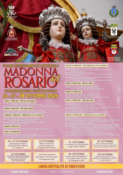 Solenni Festeggiamenti in onore della Madonna del Rosario