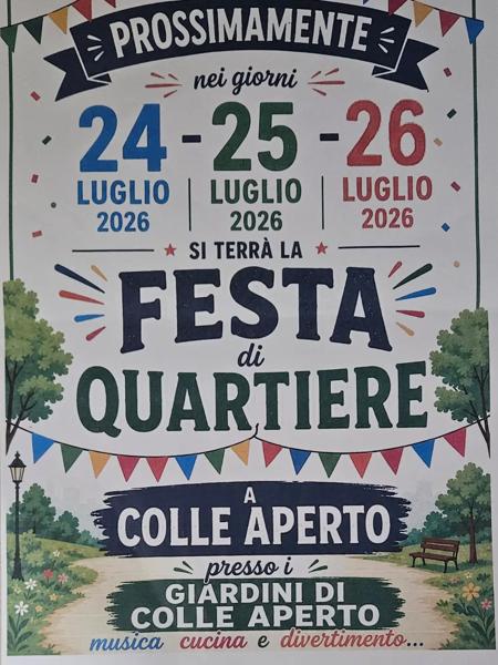 Festa di Quartiere a Colle Aperto