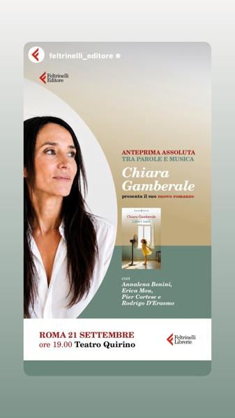 Chiara Gamberale presenta il suo nuovo romanzo