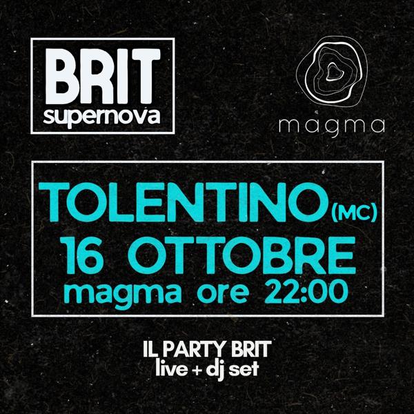 BRIT SUPERNOVA at MAGMA - VENERDÌ 16 OTTOBRE