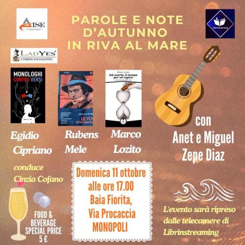 Parole e note d'autunno in riva al mare
