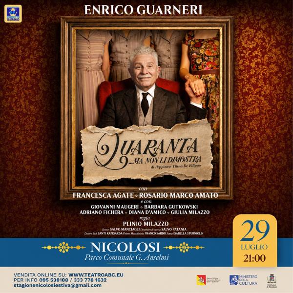 Quaranta… ma non li dimostra