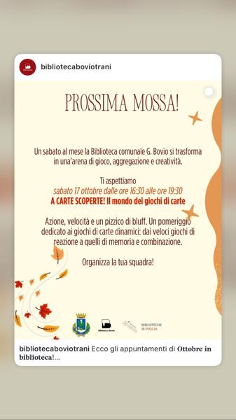 Prossima mossa! A carte scoperte!
