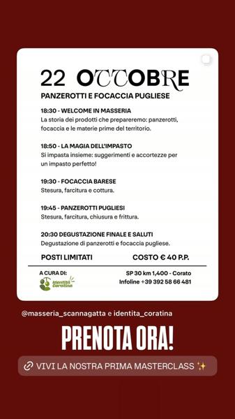 People of Masseria: Masterclass Mani in Pasta