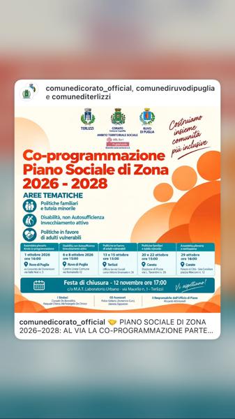 Tavoli Tematici: Politiche in favore di Adulti Vulnerabili
