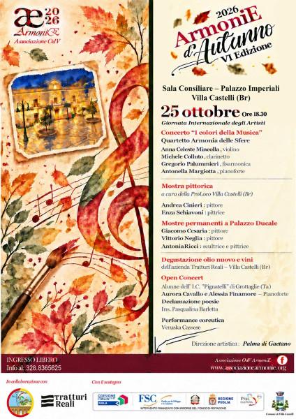 ArmoniE d’Autunno - Giornata Internazionale degli Artisti