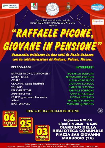 RAFFAELE PICONE, GIOVANE IN PENSIONE