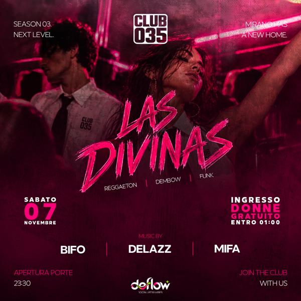 Sabato 07 Novembre 2026 // Las Divinas