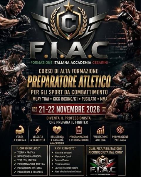Corso di Alta Formazione: Preparatore Atletico per gli Sport da Combattimento
