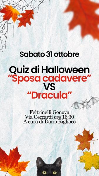 Quiz di Halloween: "Sposa cadavere" VS "Dracula"