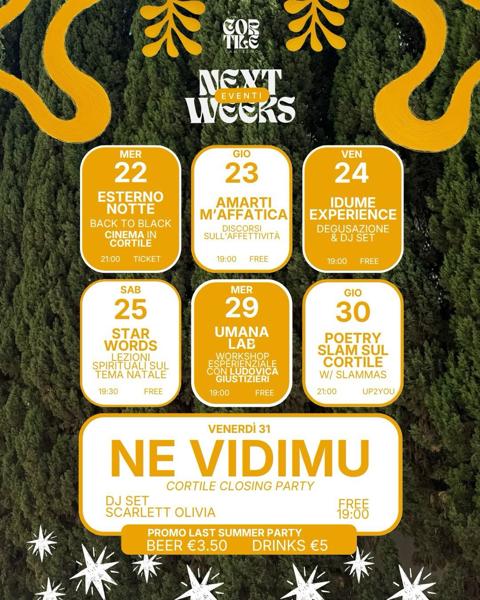 Ne Vidimu - Cortile Closing Party
