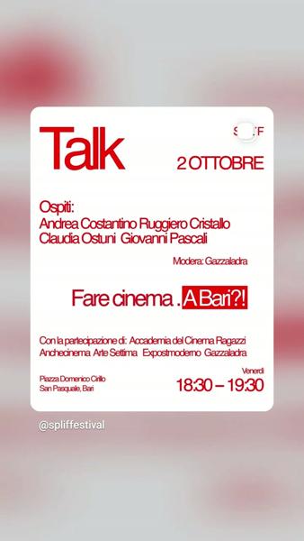 Fare cinema. A Bari?!
