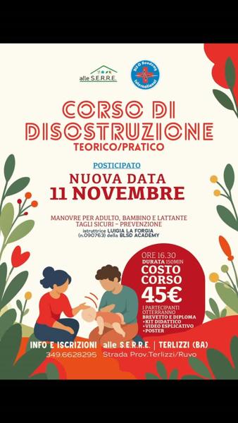 Corso di Disostruzione delle Vie Aeree (teorico/pratico)