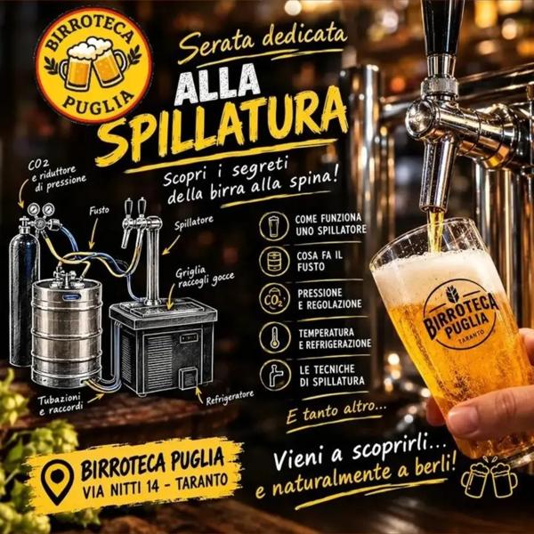 Serata dedicata alla spillatura