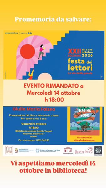 Presentazione del libro 'L'asino e il Fofo' e laboratorio per bambini