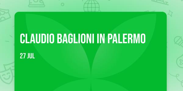 Claudio Baglioni in Palermo