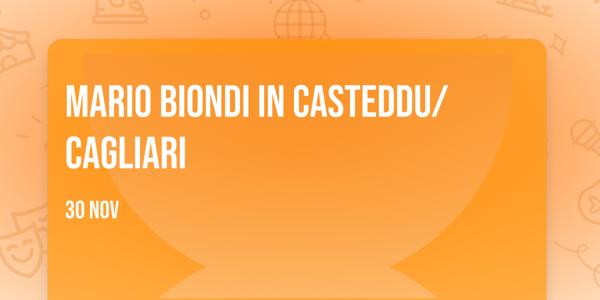 Mario Biondi in Casteddu/Cagliari