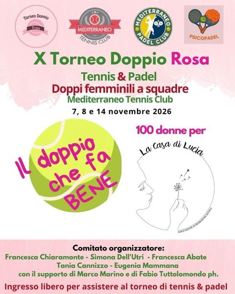 X Torneo Doppio Rosa – Tennis & Padel