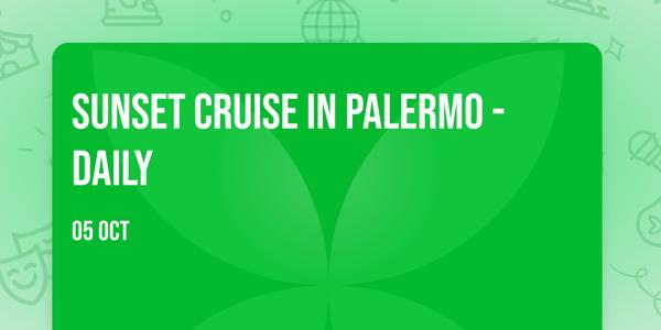 Sunset Cruise in Palermo - Daily