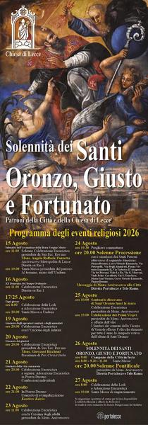 Solennità dei Santi Oronzo, Giusto e Fortunato
