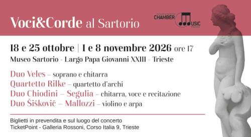 Voci e Corde al Sartorio – Quartetto Rilke