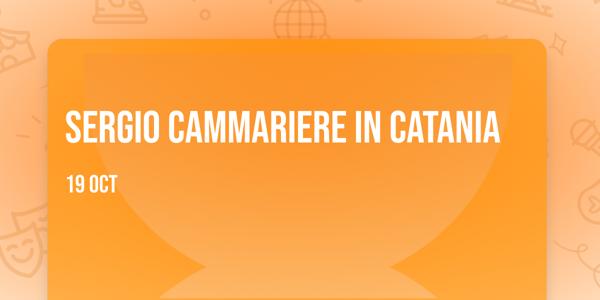Sergio Cammariere in Catania