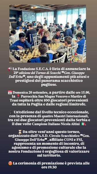 Torneo di Scacchi Gen. Giuseppe Dell'Erba