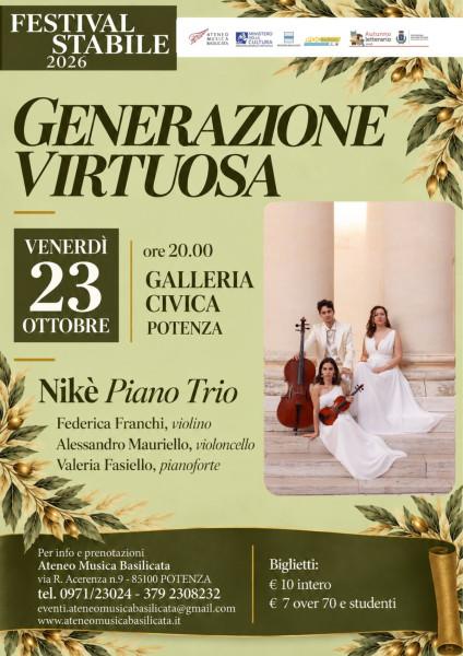 Generazione Virtuosa – Niké Piano Trio