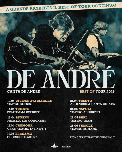 De André canta De André Best of Tour 2026