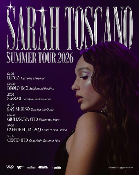 Sarah Toscano Summer Tour 2026