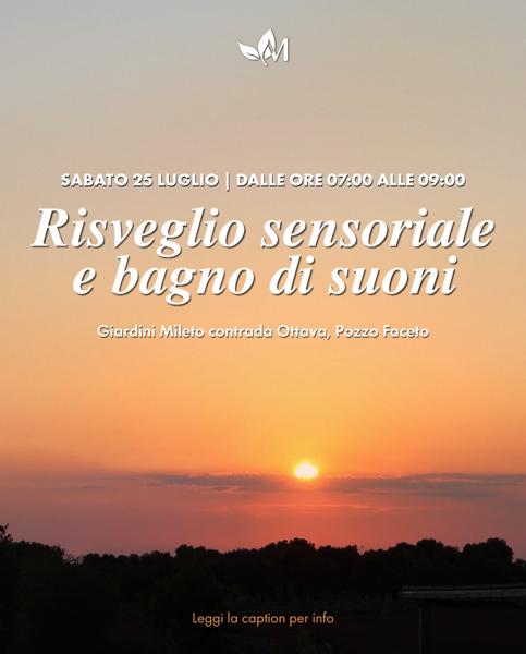 Risveglio sensoriale e bagno di suoni