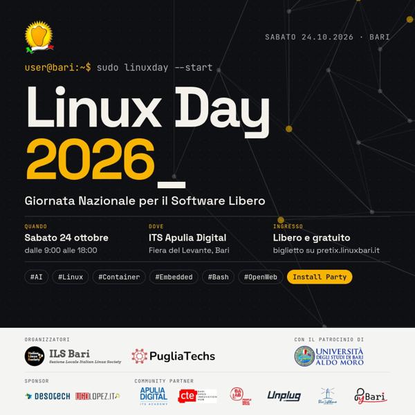 Linux Day 2026 Bari