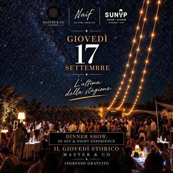 IL GIOVEDÌ STORICO - 17 SETTEMBRE • L’ULTIMA DELLA STAGIONE