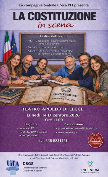 La Costituzione in scena