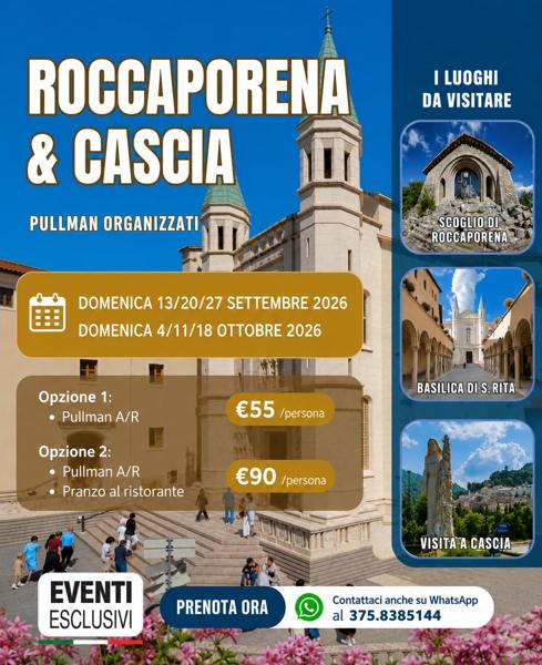 Santa Rita: Roccaporena & Cascia