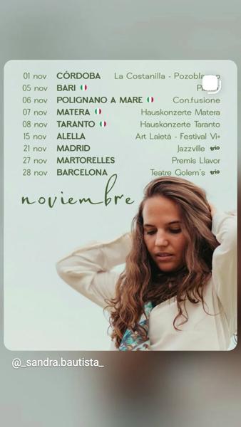 Sandra Bautista - Noviembre Tour